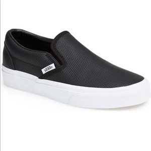 Vans Black leather Classic sneaker